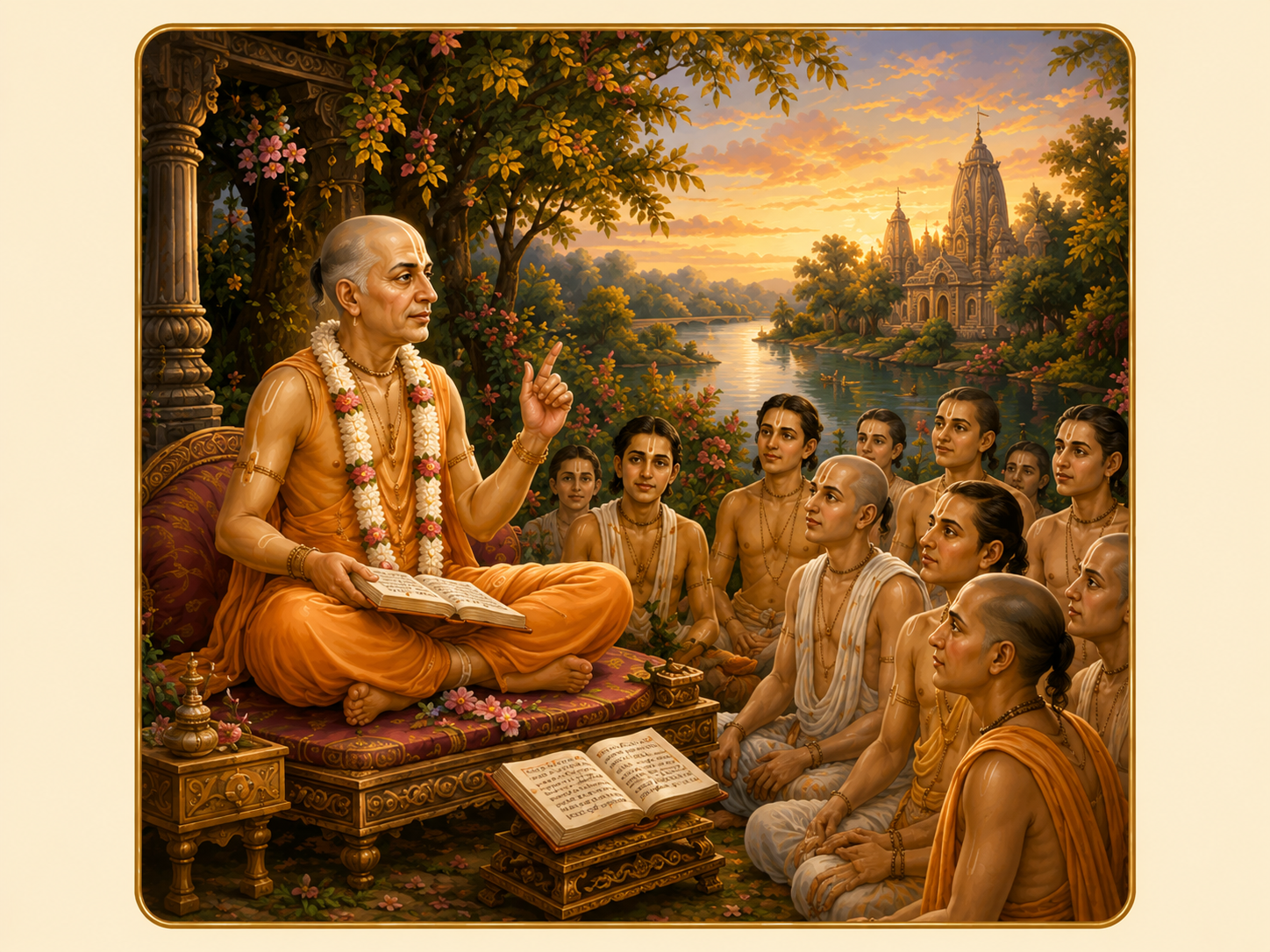 Hearing hari-kathā in satsaṅga